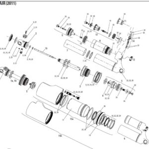 Eclatés amortisseur Rock Shox Vivid Air 2011