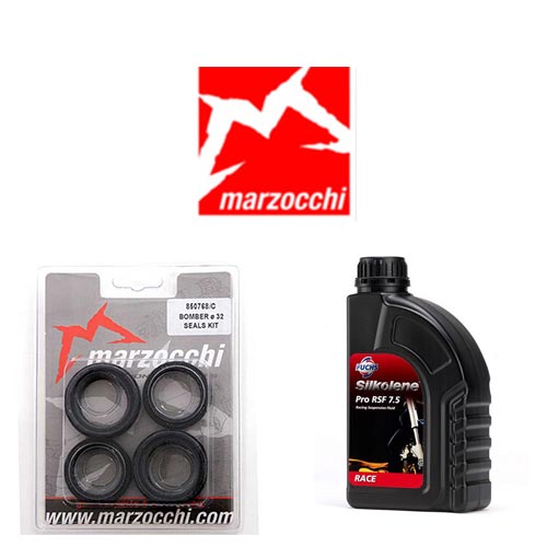 Pack joints spis + huile pour fourche Marzocchi 32 mm