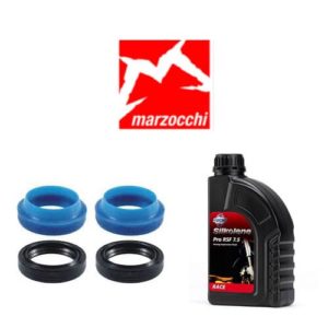 Pack joints spis Enduro Bearing + huile Silkolène pour vidange fourche Marzocchi 30 mm