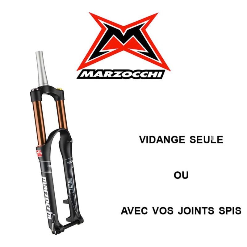 Entretien de fourche VTT Marzocchi: vidange d'huile