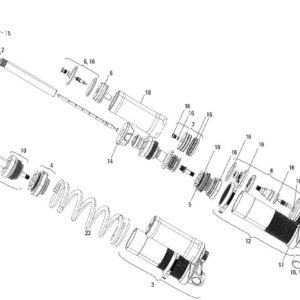 Éclates amortisseur Rock Shox Kage 2012-2014