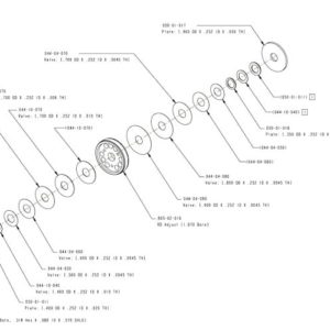 Eclatés de vue d'un piston d'(amortisseur FOX