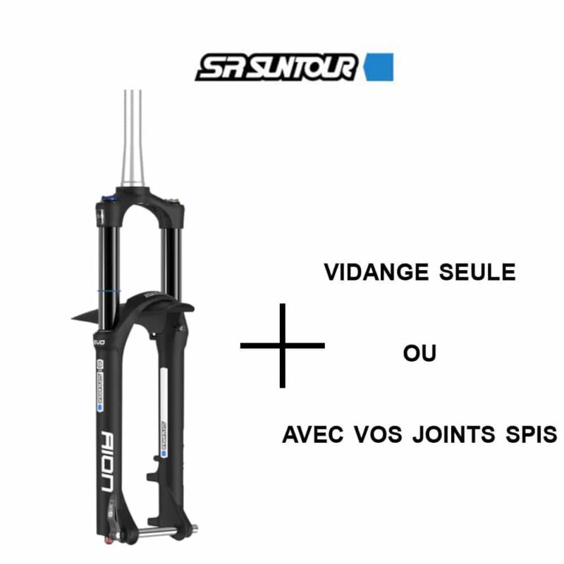 Entretien SR Suntour sans changement des joints racleurs