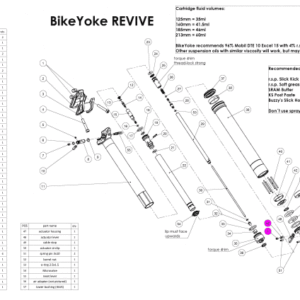 Vue éclatée: Serrage de câble Bike Yoke Barrel Nut