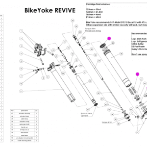 Vue éclatée: Kit Service Bike Yoke Revive Divine