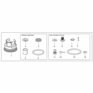 Kit joints hydrauliques Ohlins TTX Air - 19191-01